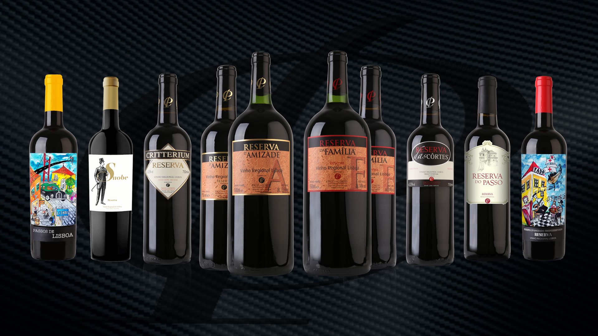 Todos os Vinhos Tintos Regionais de Lisboa da Paço da Côrtes